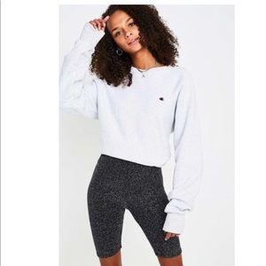 Urban Outfitters Black Shimmer Biker Shorts